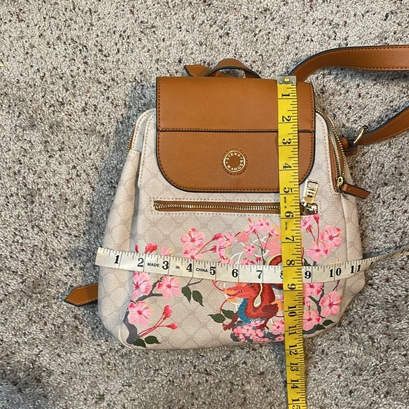 Steve‎ Madden Rare Dragon Light Cream & Pink Backpack Woman’s Purse - Picture 7 of 7